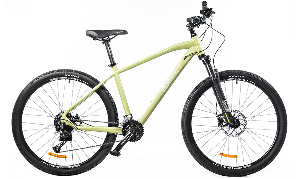 Велосипед Spirit Echo 7.3 27.5" 2021, размер М, Серо-зеленый